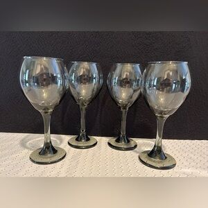 Vintage Libbey Smoke Tint
Stemmed Footed Wine Water
Goblet Glass Kitchen Barware